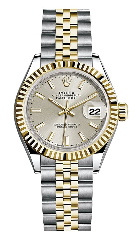 rolex lady datejust 28mm fluted two-tone|rolex lady datejust 28 price.